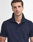 Barbour Tee Shirt Lightweight Polo Navy-Men's T-Shirts-Brooklyn-Vancouver-Yaletown-Canada