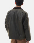 Barbour Os Transport Wax Jacket - Olive-Men's Coats-Brooklyn-Vancouver-Yaletown-Canada