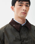 Barbour Os Transport Wax Jacket - Olive-Men's Coats-Brooklyn-Vancouver-Yaletown-Canada