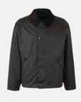 Barbour Os Transport Wax Jacket - Olive-Men's Coats-Brooklyn-Vancouver-Yaletown-Canada