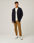 Peregrine Merino Wool Makers Stitch Cardigan Navy-Men's Sweaters-Brooklyn-Vancouver-Yaletown-Canada