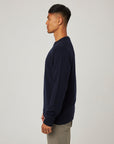 Peregrine Makers Crew Jumper - Navy-Men's Sweaters-Brooklyn-Vancouver-Yaletown-Canada