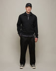 Merz Authentic Fleece Half-Zip Sweatshirt - Deep Black-Men's Sweatshirts-Brooklyn-Vancouver-Yaletown-Canada