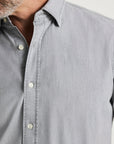 34 Heritage Denim Shirt Grey Indigo-Men's Shirts-Brooklyn-Vancouver-Yaletown-Canada