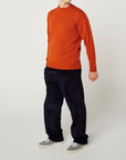 Peregrine Makers Crew Jumper - Orange-Men's Sweaters-Brooklyn-Vancouver-Yaletown-Canada
