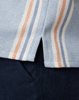 Peregrine Quay Cuban Collar Shirt - River Stripe-Men's Shirts-Brooklyn-Vancouver-Yaletown-Canada
