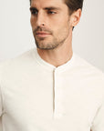 34 Heritage Slub Ss Henley Antique White-Men's T-Shirts-Brooklyn-Vancouver-Yaletown-Canada