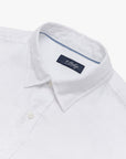 34 Heritage Linen Short Sleeve Shirt Bright White SS24-Men's Shirts-Howard-Surrey-Canada