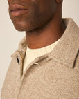 Peregrine Scout Wool Coat - Oak Heringbone-Men's Coats-Brooklyn-Vancouver-Yaletown-Canada