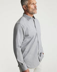 34 Heritage Denim Shirt Grey Indigo-Men's Shirts-Brooklyn-Vancouver-Yaletown-Canada