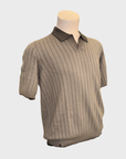 Arovescio Polo Derby Costa Piatta "Wave" Johnny Collar - Bark-Men's Sweaters-Brooklyn-Vancouver-Yaletown-Canada