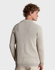 Arovescio Giacca Collo Rever Ml "Darkwash" Cardigen - Sand-Men's Sweaters-Brooklyn-Vancouver-Yaletown-Canada