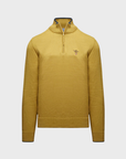 Aeronautica Militare Half Zip Sweater - Yellow Curry-Men's Sweaters-Brooklyn-Vancouver-Yaletown-Canada
