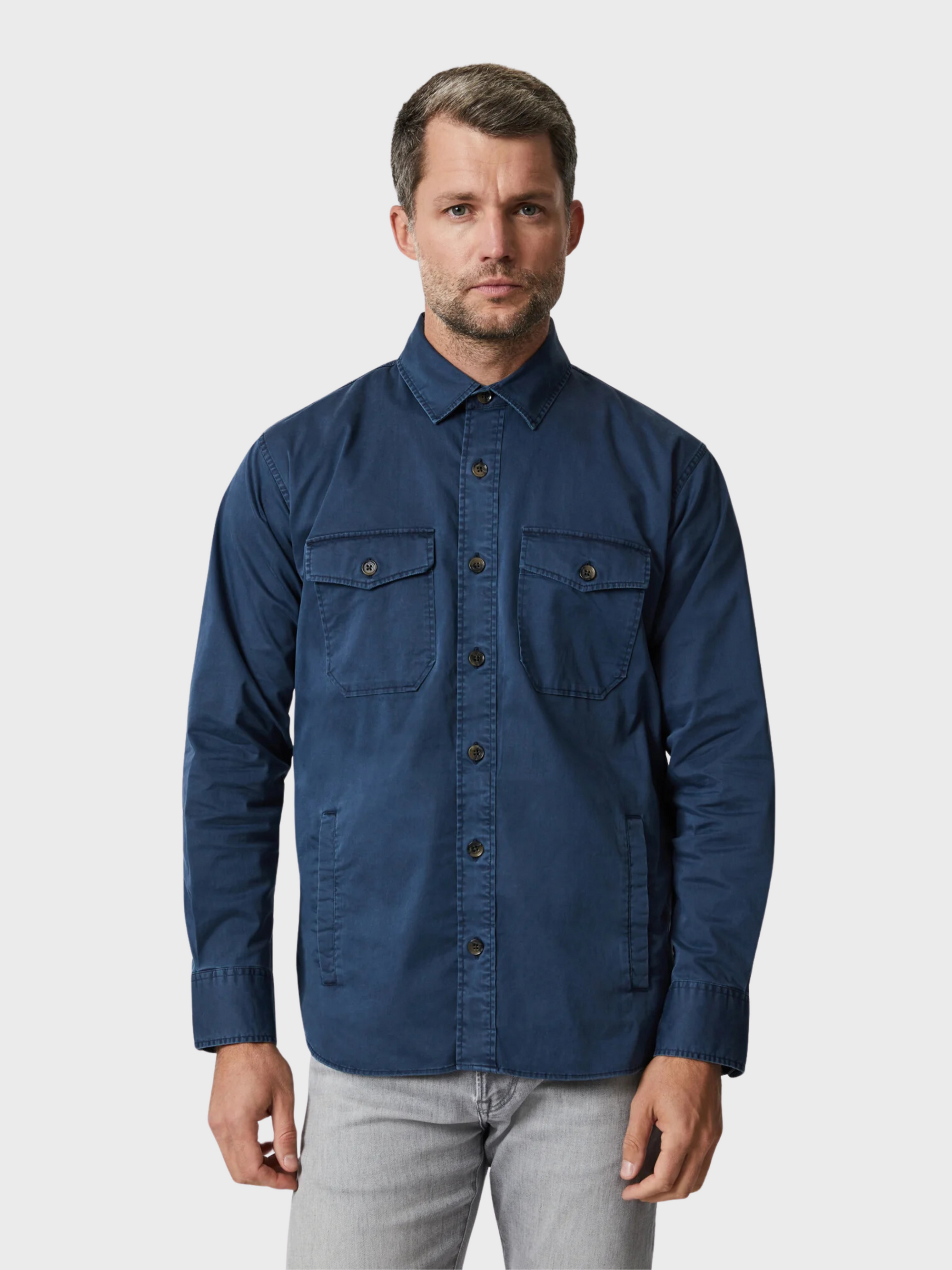 34 Heritage Overshirt Dark Blue-Men&#39;s Shirts-XL-Howard-Surrey-Canada