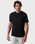 34 Heritage Pique Tee - Black-Men's T-Shirts-Brooklyn-Vancouver-Yaletown-Canada