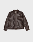 Nudie Joppe Western Leather Jacket Brown-Men's Leather Jackets-Brooklyn-Vancouver-Yaletown-Canada