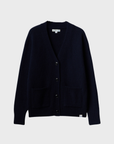 Merz Cardigan, Merino Wool-Cashmere Blend - dark navy-Men's Sweaters-Brooklyn-Vancouver-Yaletown-Canada
