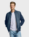 Easy Mondays Quilted Nylon Jacket Navy-Men's Jackets-Brooklyn-Vancouver-Yaletown-Canada