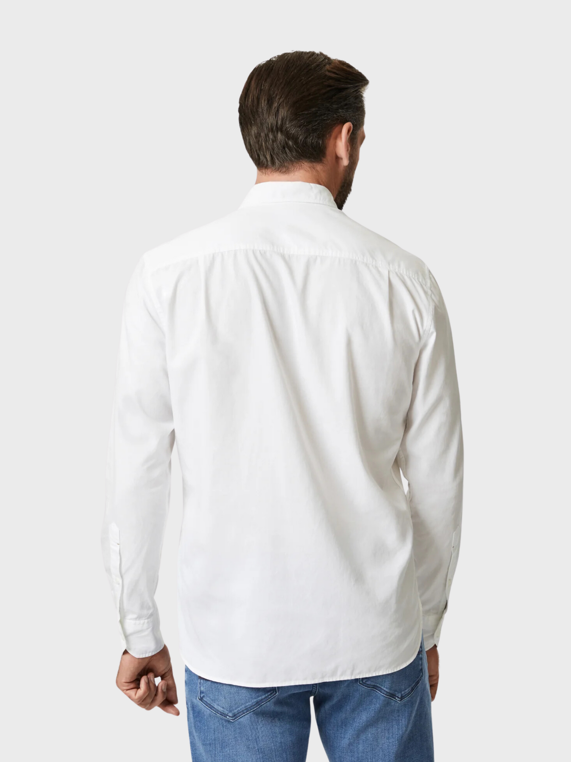 34 Heritage Luxe Twill Shirt Bright White-Men's Shirts-Howard-Surrey-Canada