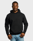 Easy Mondays Organic Cotton Hoodie Black-Men's Sweatshirts-Howard-Surrey-Canada