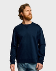 Easy Mondays Slub Cotton Sweatshirt Navy-Men's Sweatshirts-Brooklyn-Vancouver-Yaletown-Canada