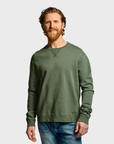 Easy Mondays Slub Cotton Sweatshirt Thyme-Men's Sweatshirts-Brooklyn-Vancouver-Yaletown-Canada