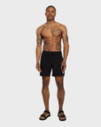 Bather Solid Black Technical Surf Trunk - Black-Men's Shorts-Brooklyn-Vancouver-Yaletown-Canada