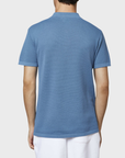 Fiesoli Textured Knit Polo - Avio-Men's Sweaters-Brooklyn-Vancouver-Yaletown-Canada