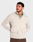 Far Afield Funnel Neck Sweatshirt - Sand-Men's Sweatshirts-Brooklyn-Vancouver-Yaletown-Canada