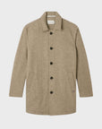 Peregrine Scout Wool Coat - Oak Heringbone-Men's Coats-Brooklyn-Vancouver-Yaletown-Canada