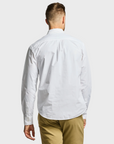 Easy Mondays Shirt Poplin - White-Men's Shirts-Brooklyn-Vancouver-Yaletown-Canada