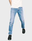 Nudie Solid Ollie Denim Jeans Worn Vintage-Men's Denim-Brooklyn-Vancouver-Yaletown-Canada