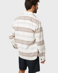 Peregrine Blunt Overshirt White Grid-Men's Jackets-Brooklyn-Vancouver-Yaletown-Canada