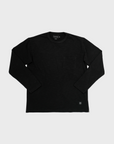 Outclass Double Slub L/S Pocket T-Shirt - Black-Men's T-Shirts-Brooklyn-Vancouver-Yaletown-Canada