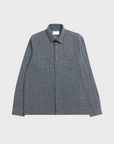 Far Afield Classic Two Pocket Shirt - Dobby Blocks - Navy/Stone-Men's Shirts-Brooklyn-Vancouver-Yaletown-Canada