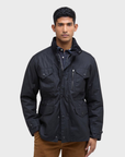 Barbour Sapper Wax Jacket - Black/Classic-Men's Jackets-Brooklyn-Vancouver-Yaletown-Canada