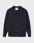 Peregrine Merino Wool Makers Stitch Cardigan Navy-Men's Sweaters-Brooklyn-Vancouver-Yaletown-Canada