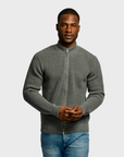 Easy Mondays Zip Cardigan Charcoal-Men's Sweatshirts-Brooklyn-Vancouver-Yaletown-Canada
