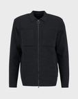 Barbour Croscombe Knitted Zip Through - Charcoal Marl-Men's Sweaters-Brooklyn-Vancouver-Yaletown-Canada