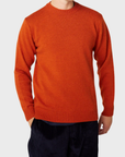 Peregrine Makers Crew Jumper - Orange-Men's Sweaters-Brooklyn-Vancouver-Yaletown-Canada
