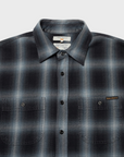 Nudie Julian Worker Shadow Check Shirt Black-Men's T-Shirts-Brooklyn-Vancouver-Yaletown-Canada