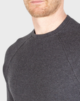 Jude Neale Rogan Waffle Long Sleeve - Grey Mix-Men's T-Shirts-Brooklyn-Vancouver-Yaletown-Canada