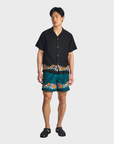 Bather Evergreen Lawn Swim Trunk - Green-Men's Shorts-Brooklyn-Vancouver-Yaletown-Canada
