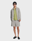 Bather Navy Pinstripe Tour Jacket - Navy-Men's Jackets-Brooklyn-Vancouver-Yaletown-Canada