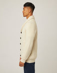 Peregrine Wilkinson Cardigan - Ecru-Men's Sweaters-Brooklyn-Vancouver-Yaletown-Canada