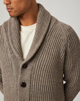 Peregrine Wilkinson Cardigan - Oak-Men's Sweaters-Brooklyn-Vancouver-Yaletown-Canada