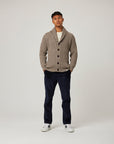 Peregrine Wilkinson Cardigan - Oak-Men's Sweaters-Brooklyn-Vancouver-Yaletown-Canada