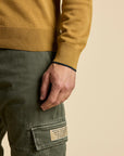 Aeronautica Militare Half Zip Sweater - Yellow Curry-Men's Sweaters-Brooklyn-Vancouver-Yaletown-Canada