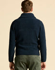 Aeronautica Militare Cardigan - Navy-Men's Sweaters-Brooklyn-Vancouver-Yaletown-Canada