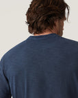 34 Heritage Slub Short Sleeve Henley Tee - Blue Night-Men's T-Shirts-Brooklyn-Vancouver-Yaletown-Canada